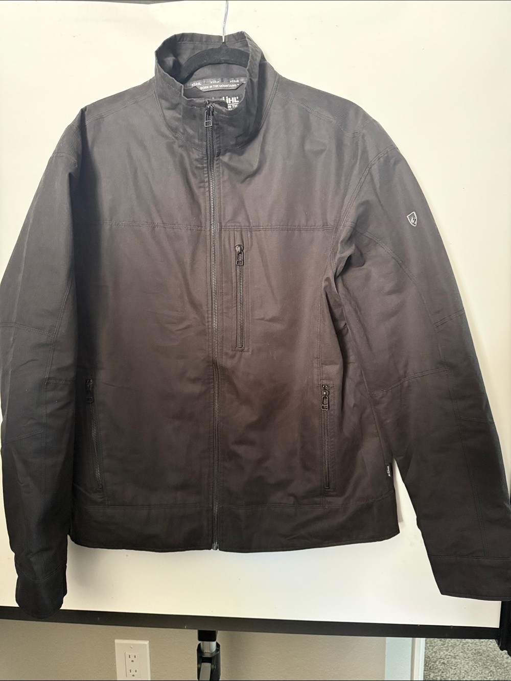 Kuhl Men's Black Softshell Zip Jacket -